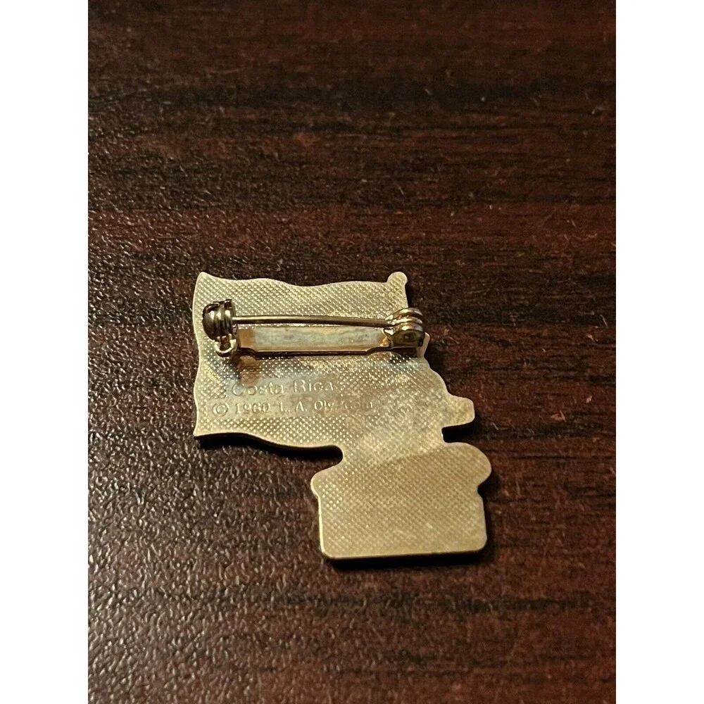 Vintage 1984 Los Angeles Olympics Coca Cola Sam Eagle Costa Rica Flag‎ Lapel Pin